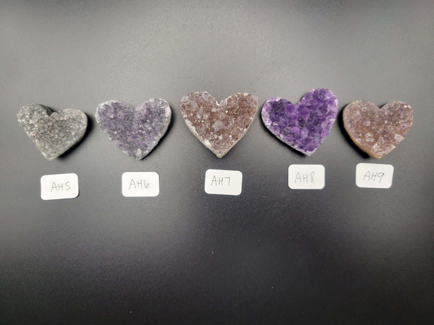 Small Amethyst Heart Clusters