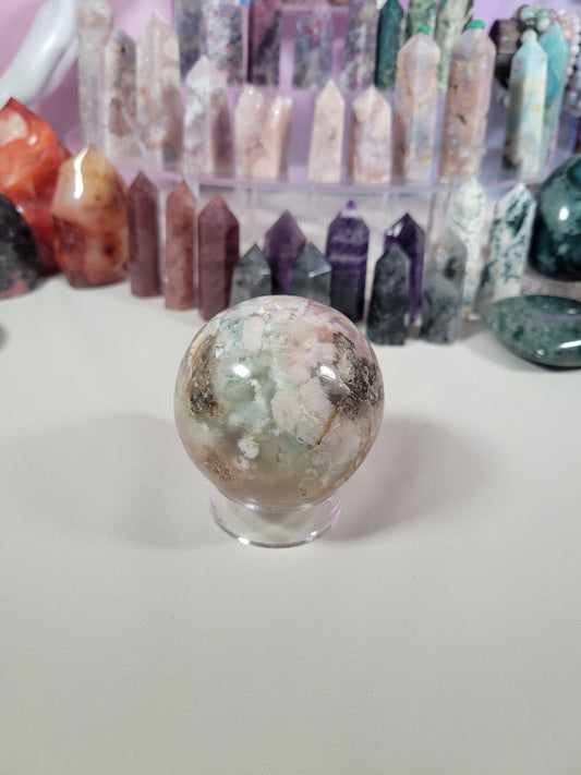 Flower Agate Sphere 50FS