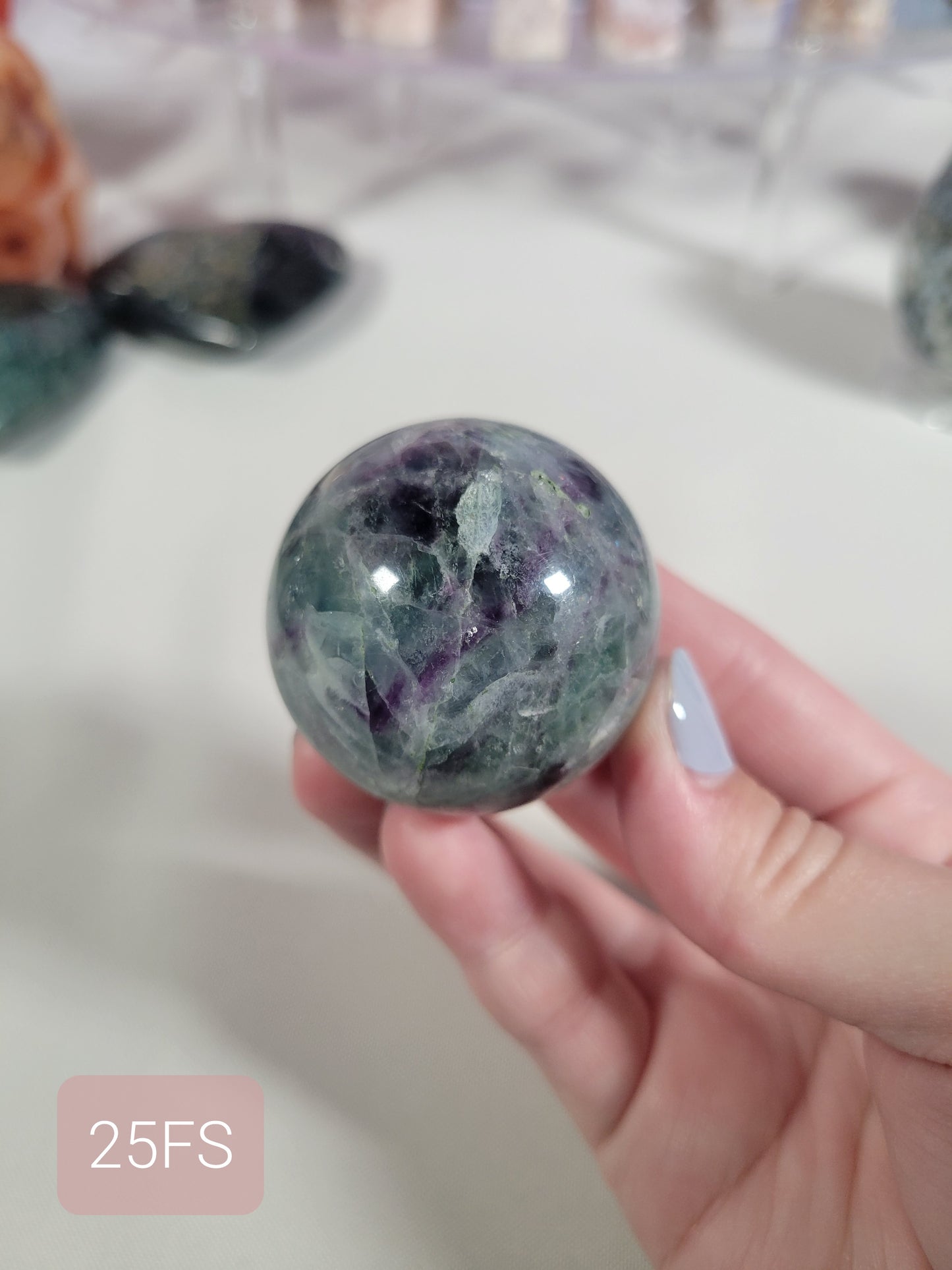 Rainbow Fluorite Sphere 25FS