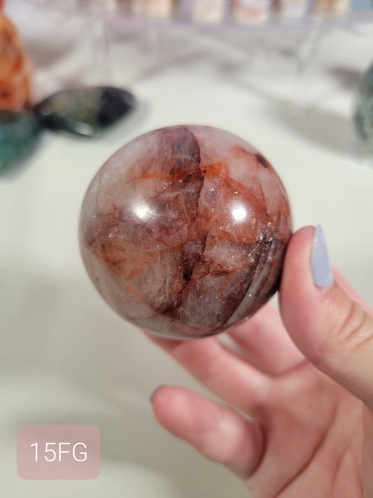 Fire Quartz Sphere 15FG