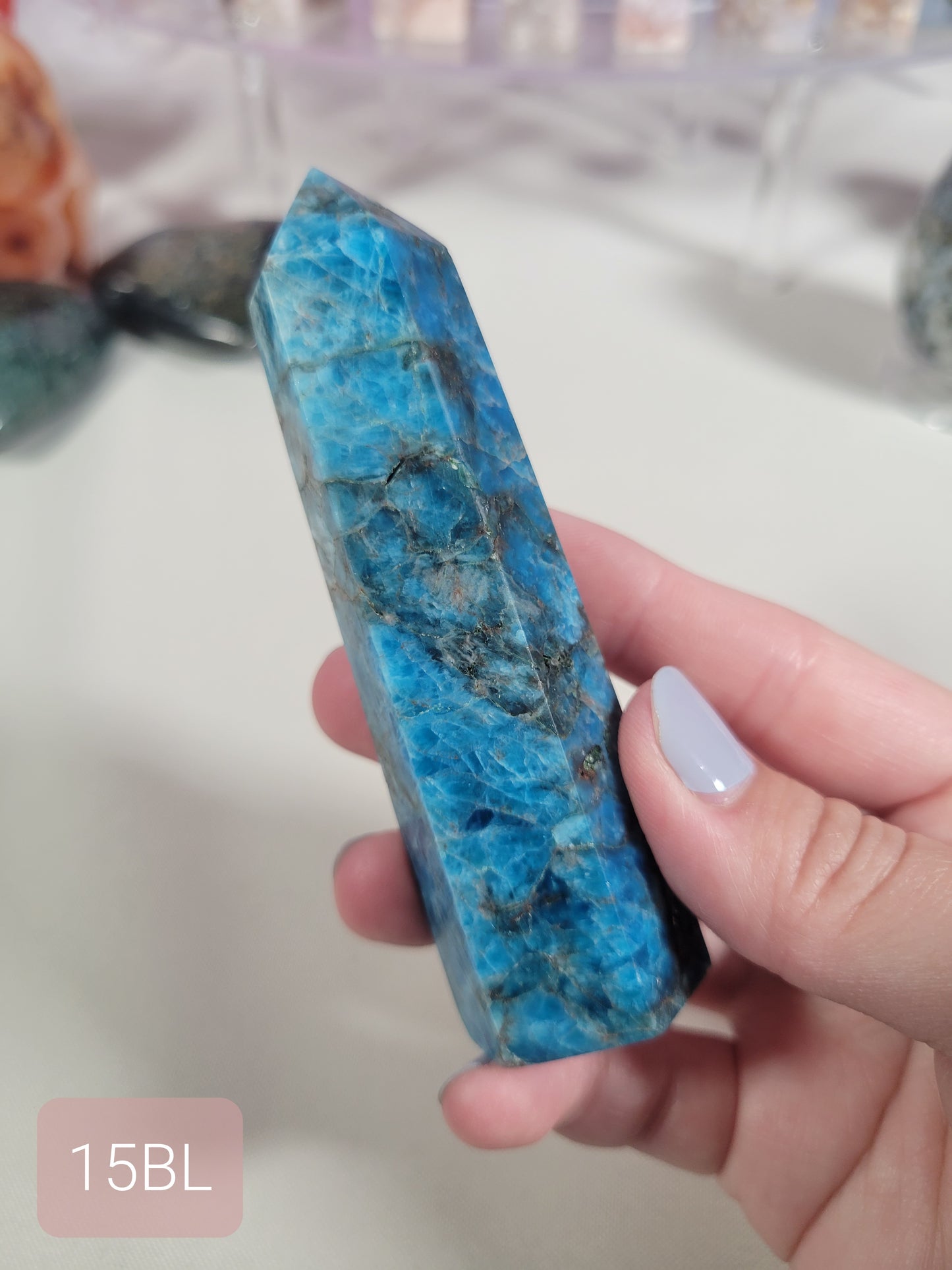 Blue Apatite Point 15BL