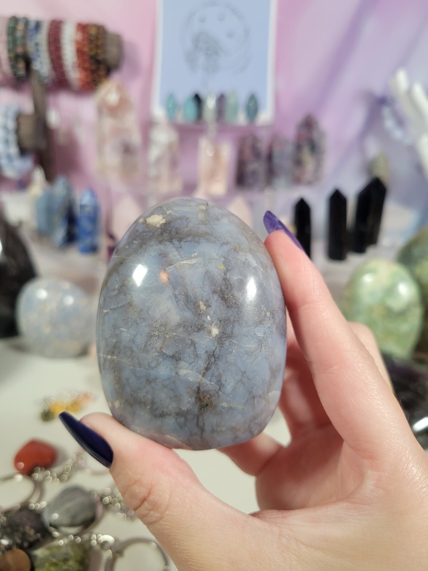 Periwinkle Blue Opal Freeform 45PX