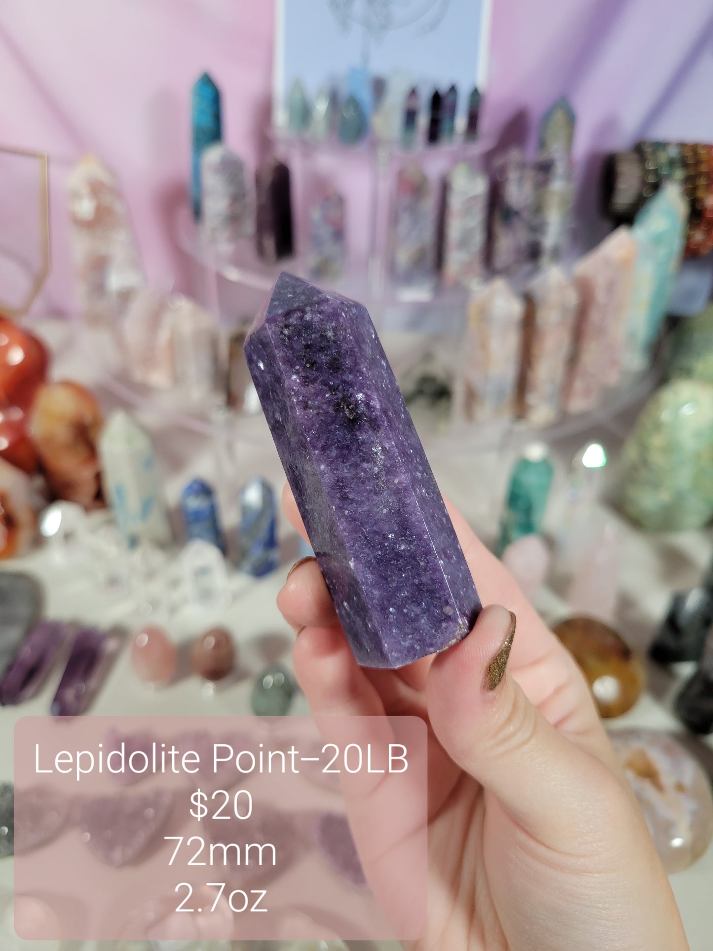 Lepidolite Purple Mica Points