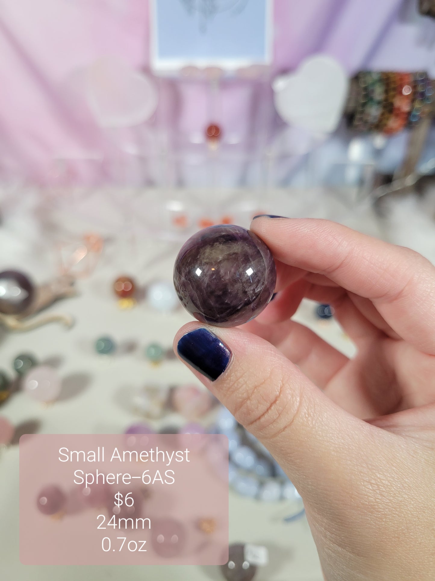 Small Amethyst Spheres