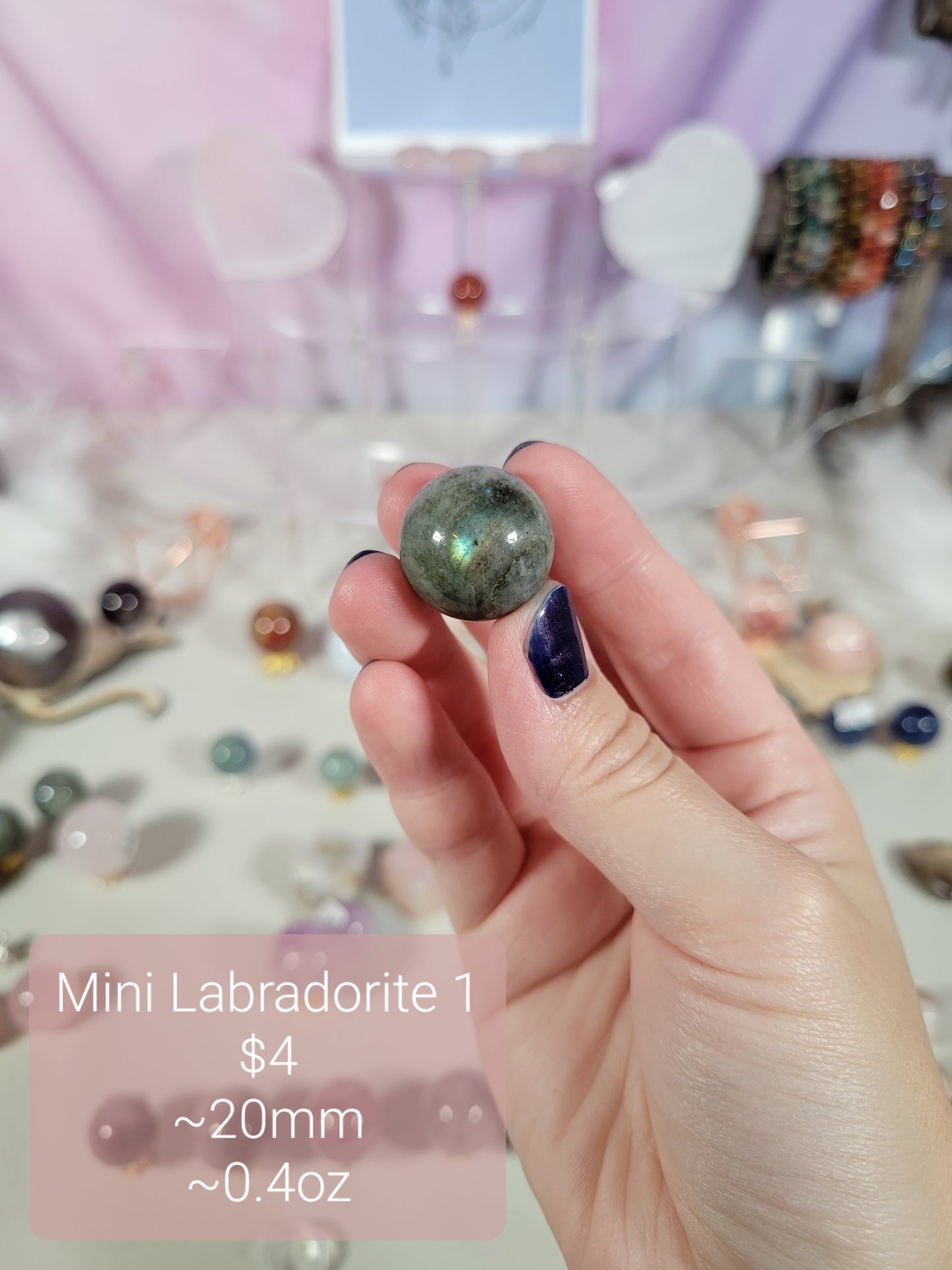 Mini Labradorite Spheres