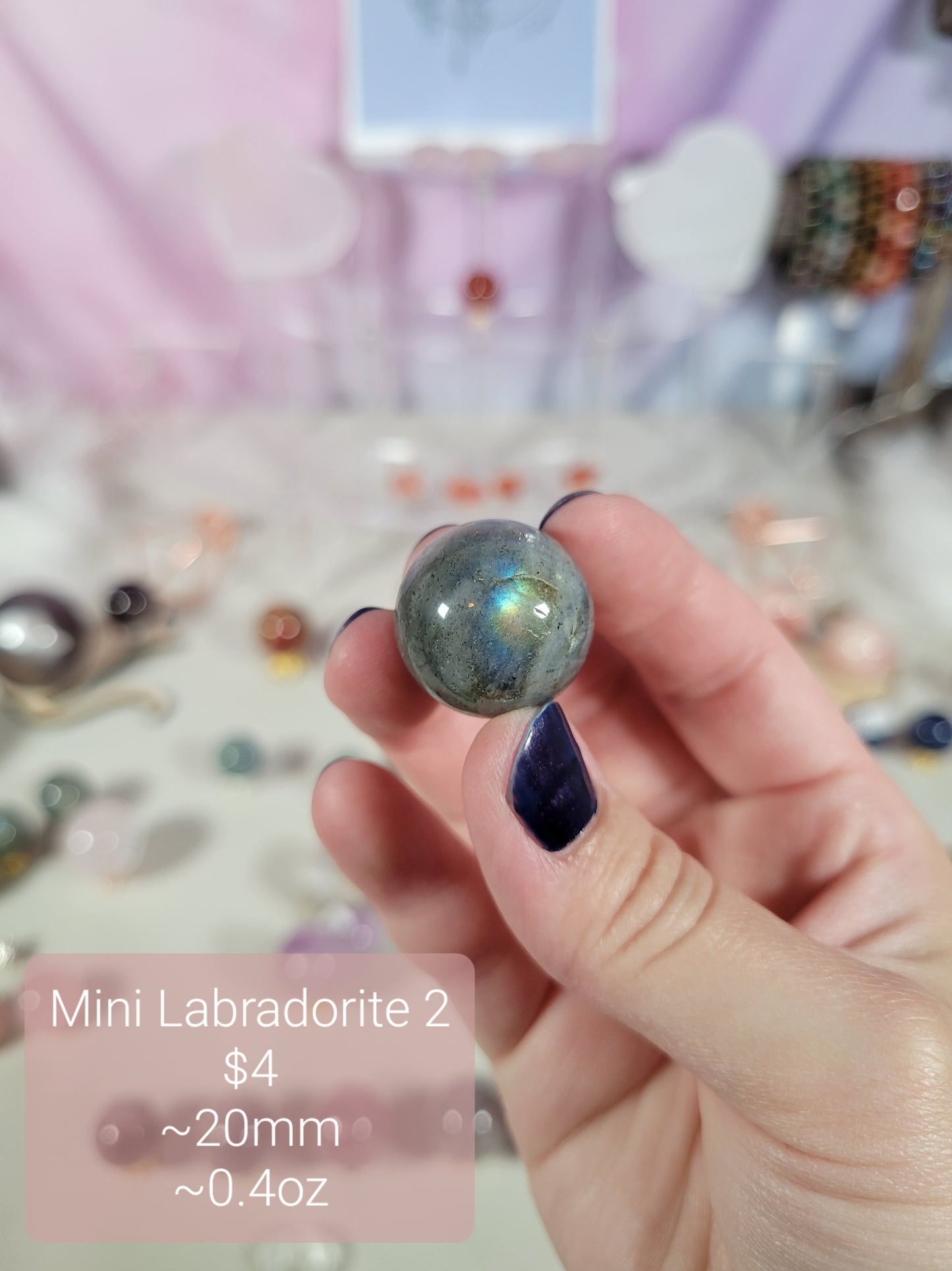 Mini Labradorite Spheres