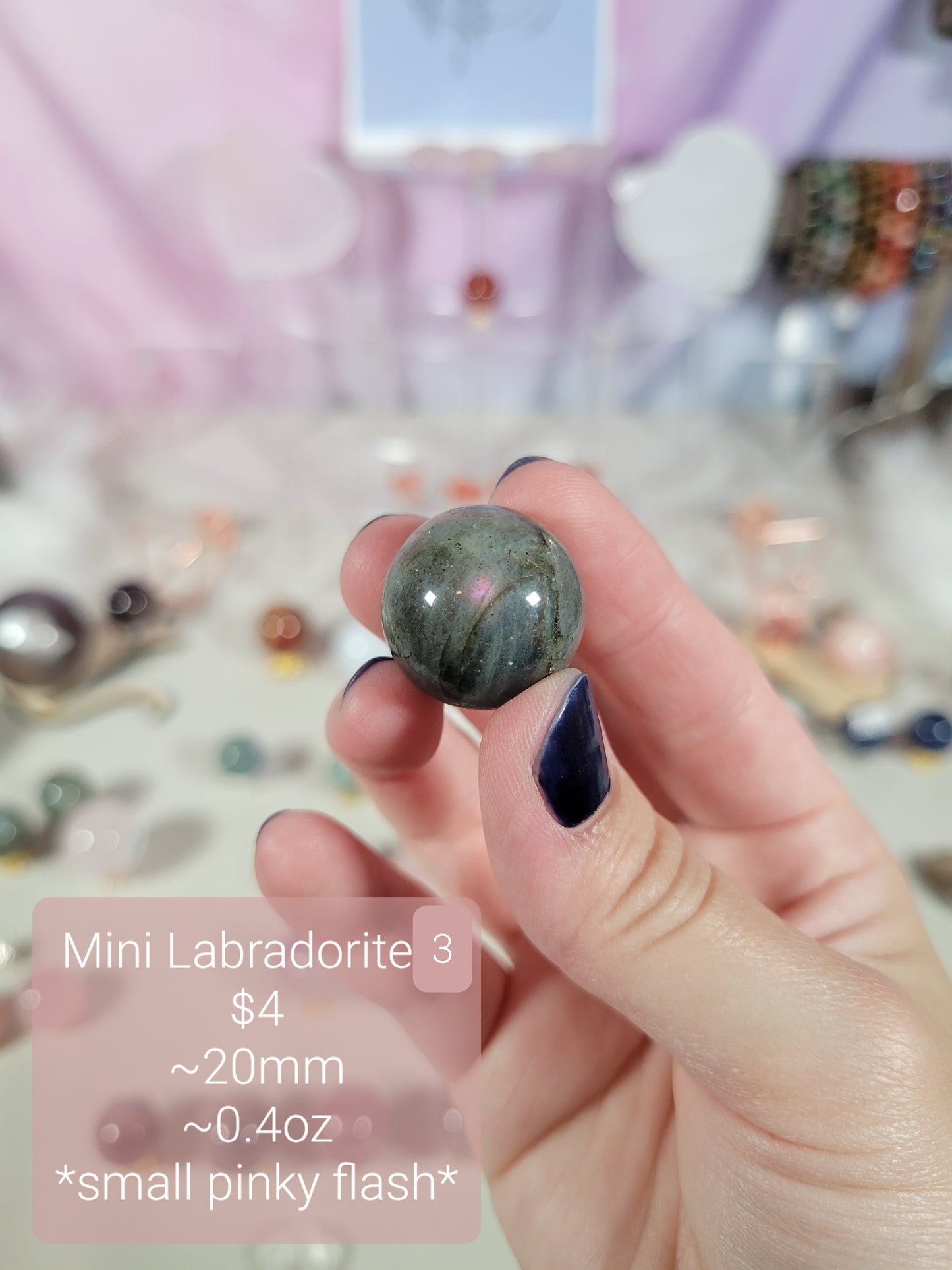 Mini Labradorite Spheres