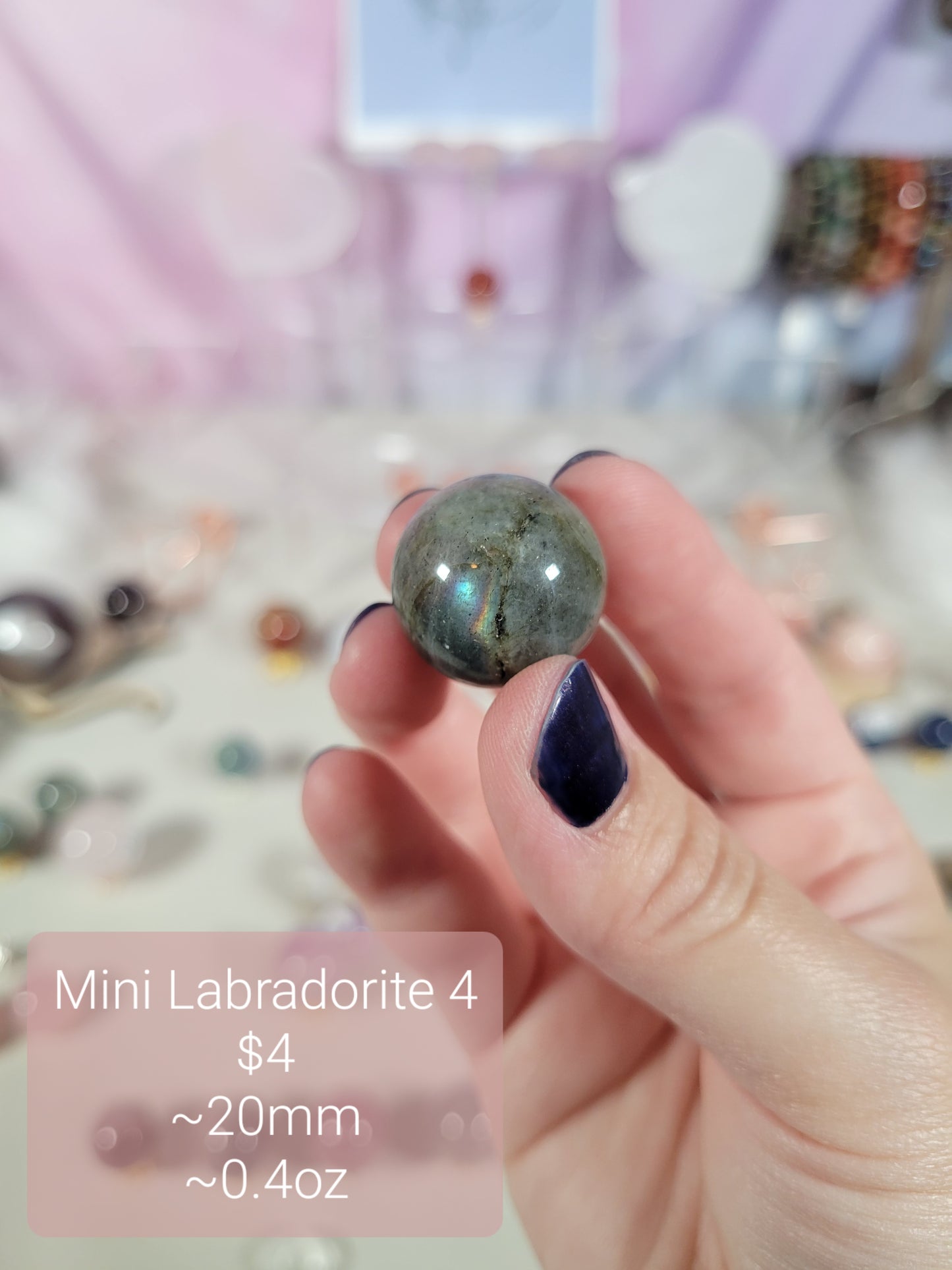 Mini Labradorite Spheres