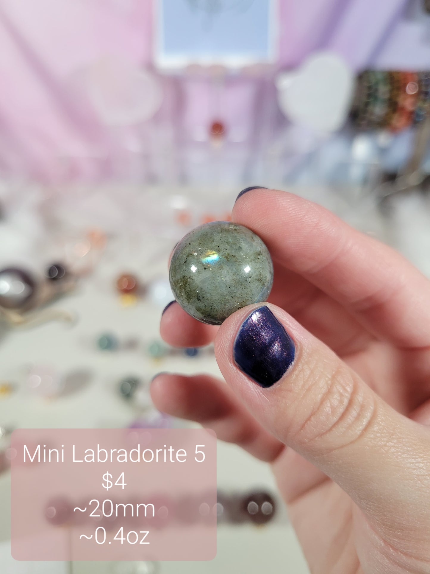 Mini Labradorite Spheres