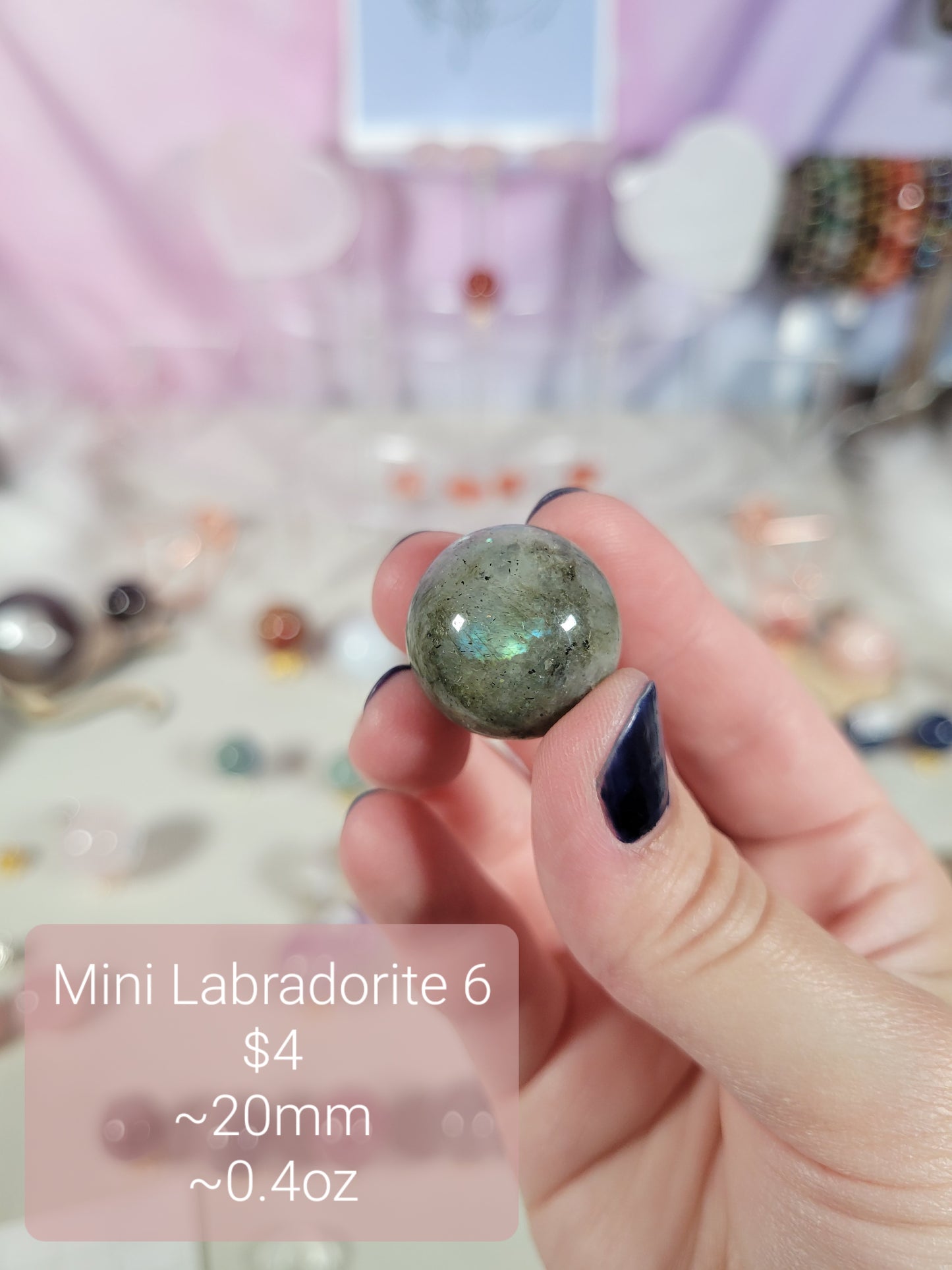 Mini Labradorite Spheres