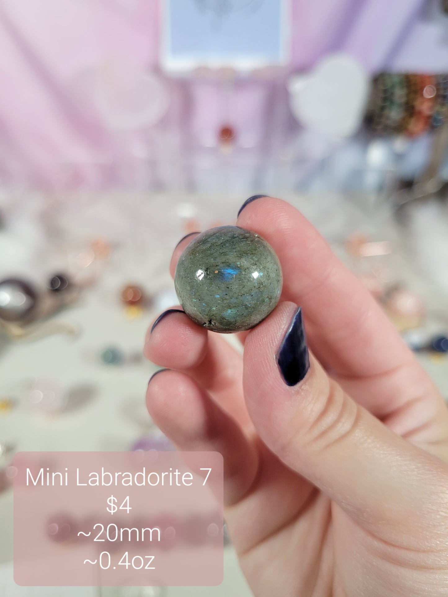 Mini Labradorite Spheres