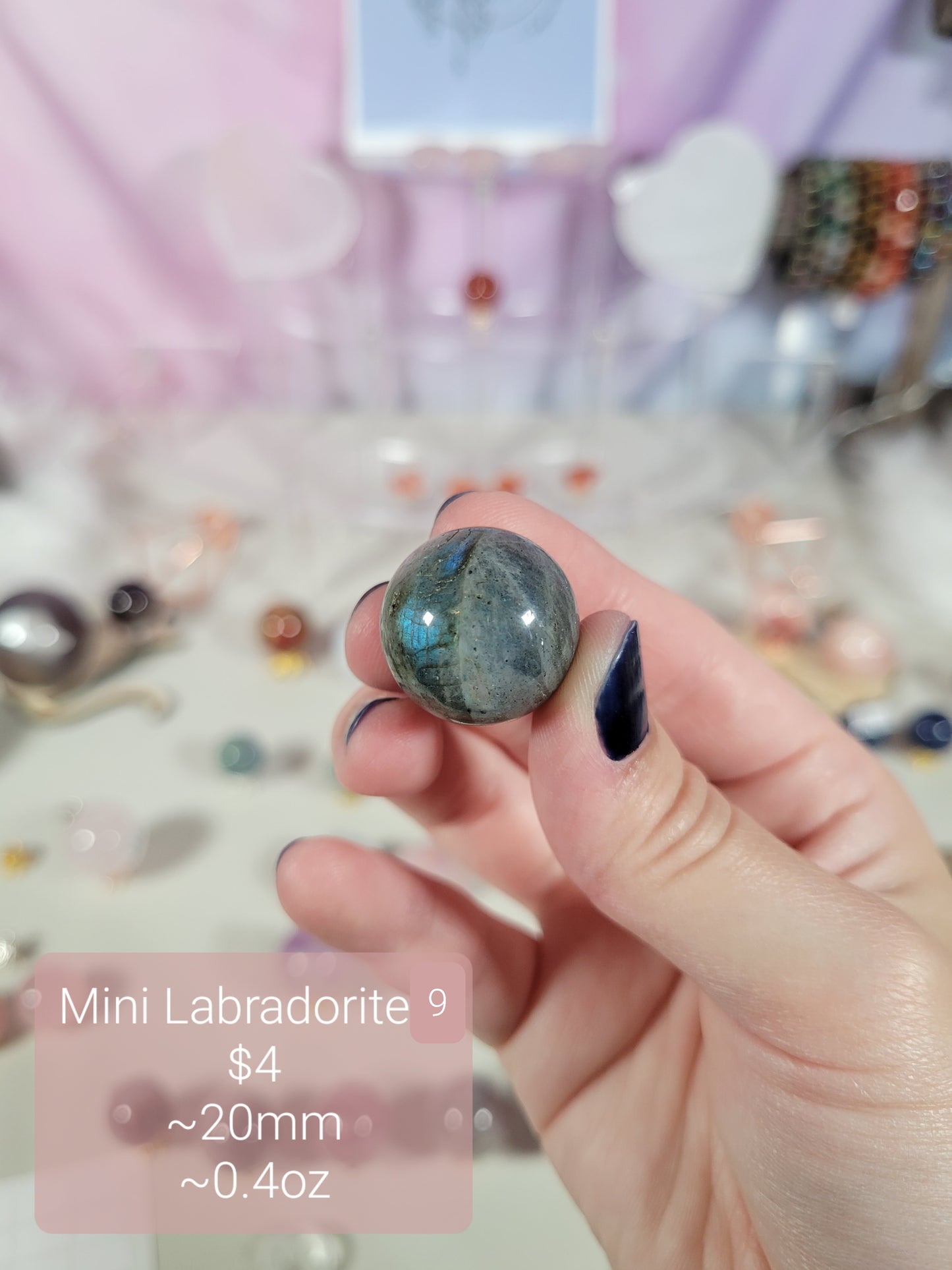 Mini Labradorite Spheres