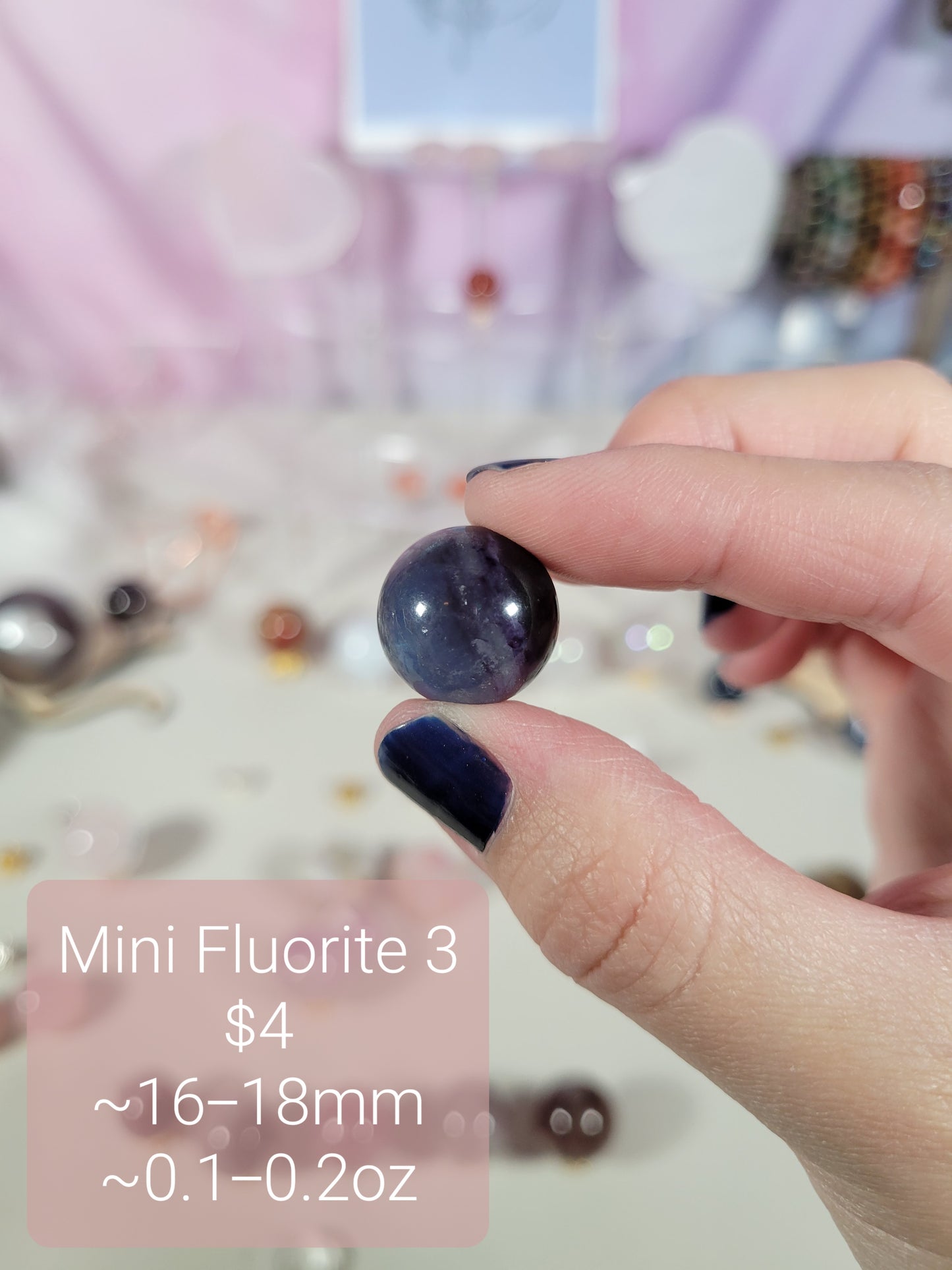 Small Rainbow Fluorite Spheres