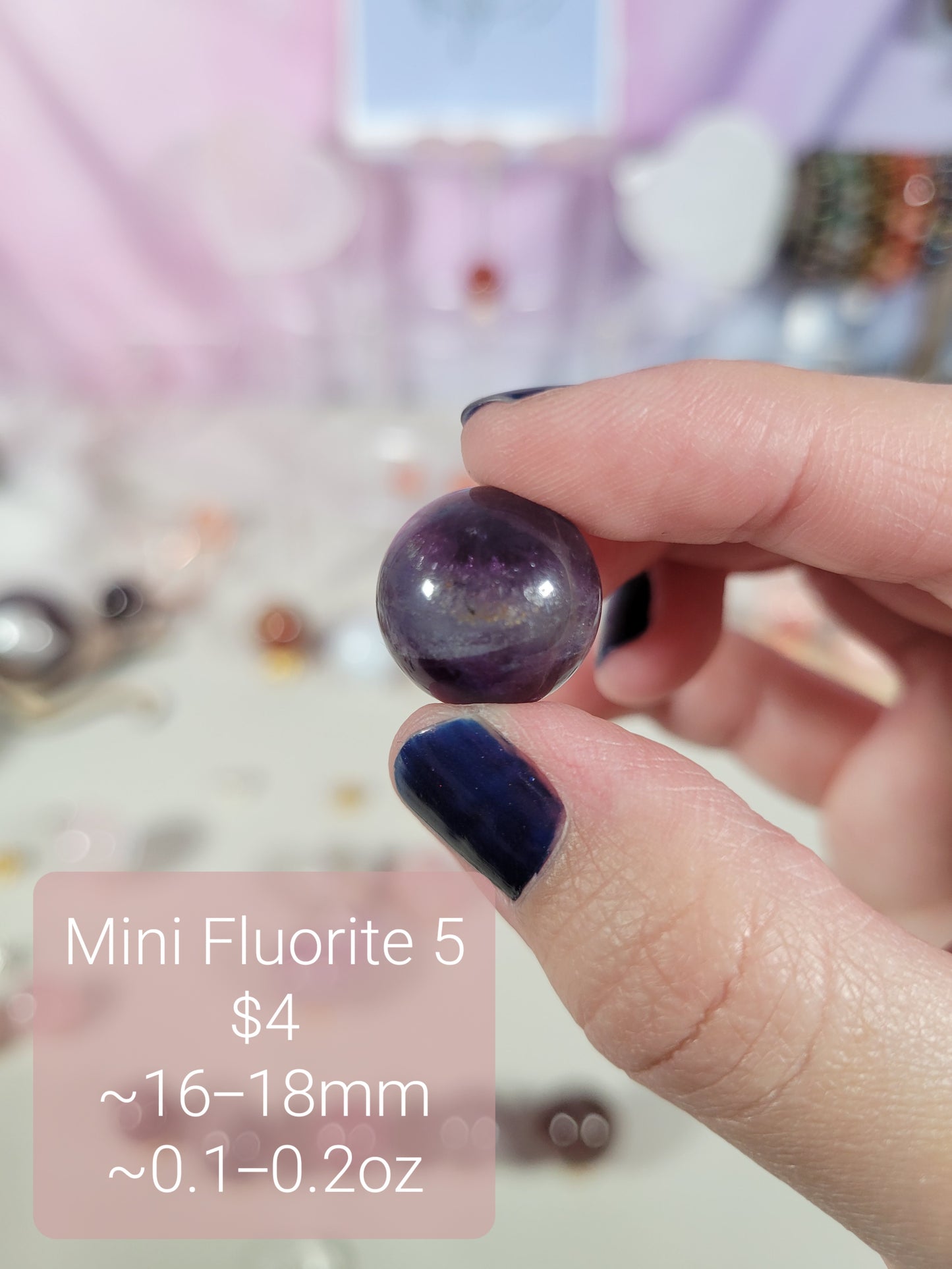 Small Rainbow Fluorite Spheres