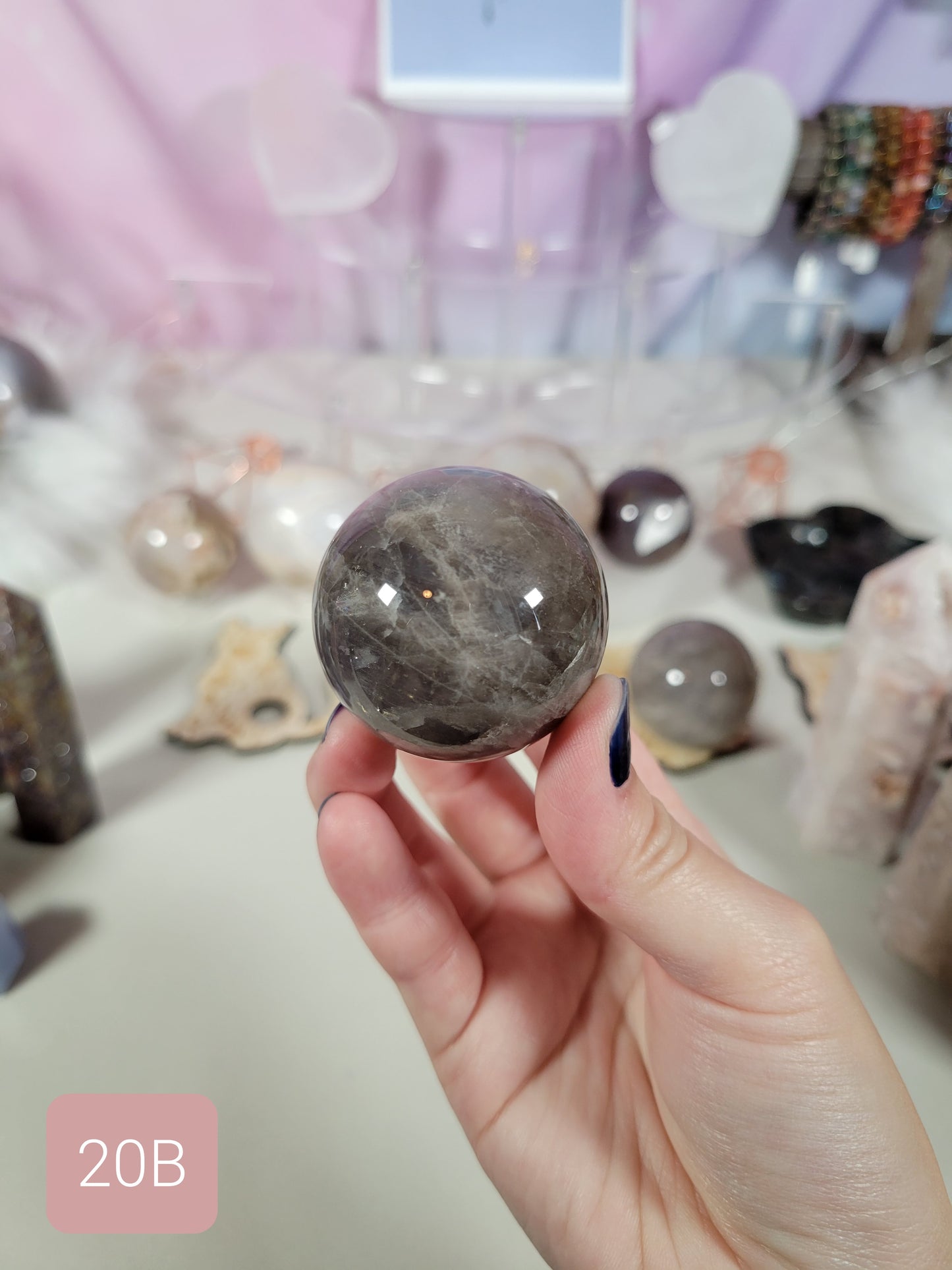 Blue Rose Quartz Sphere 20B