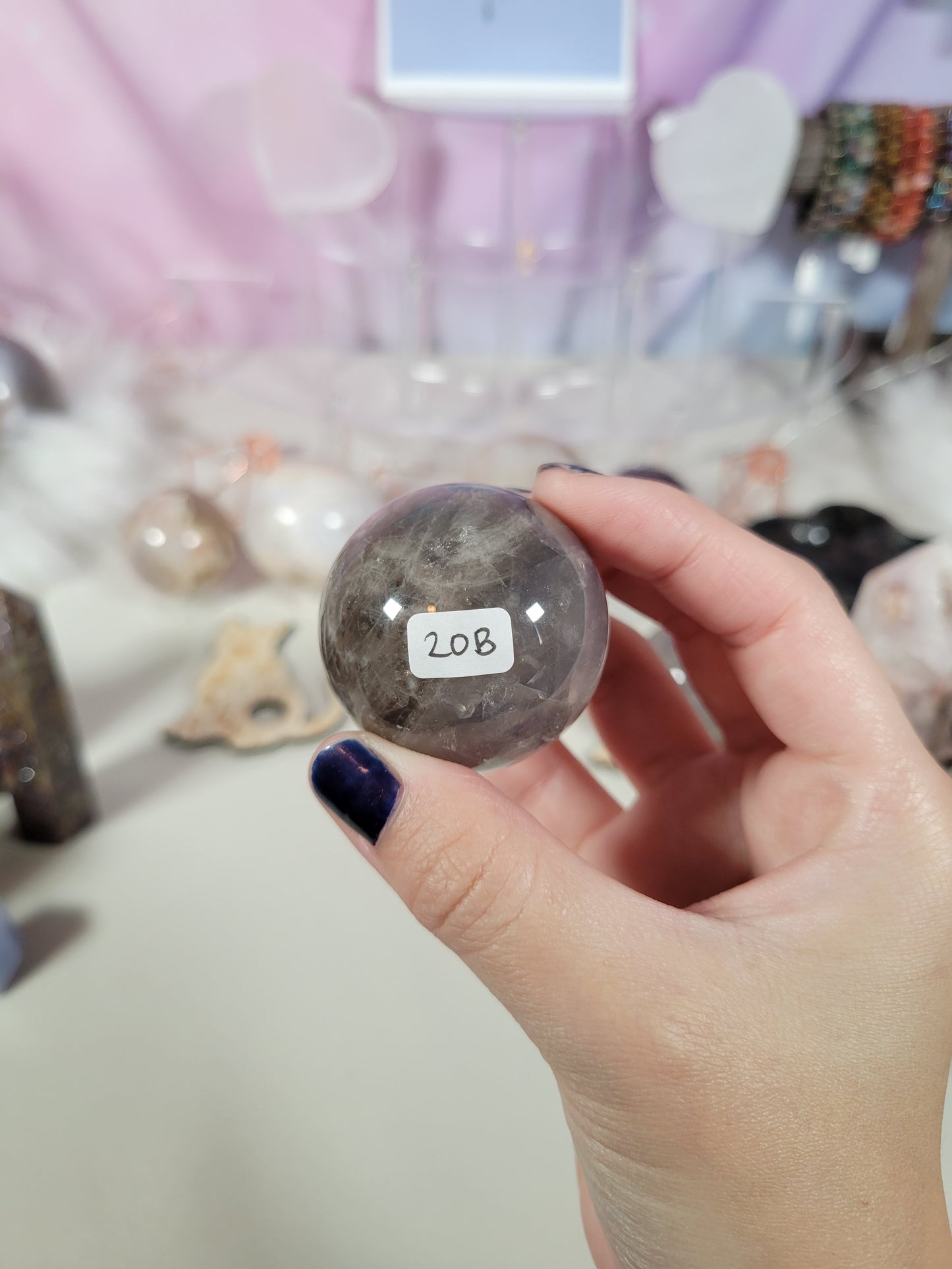 Blue Rose Quartz Sphere 20B