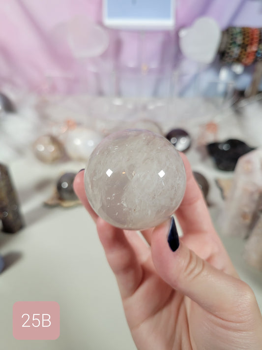 Blue Rose Quartz Sphere 25B