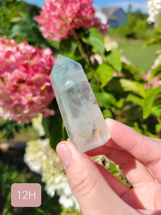 Light Green Fluorite Point 12H