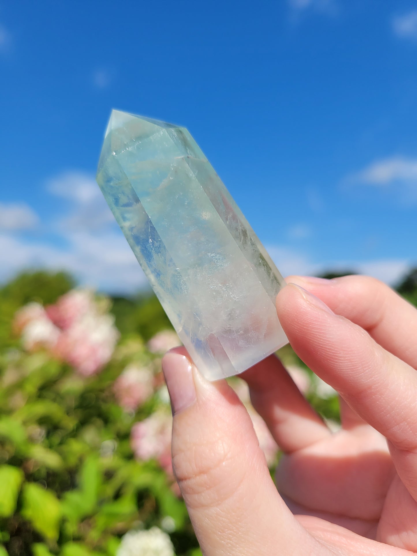 Light Green Fluorite Point 12H