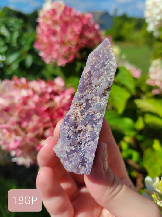 Small Druzy Grape Agate Point 18GP