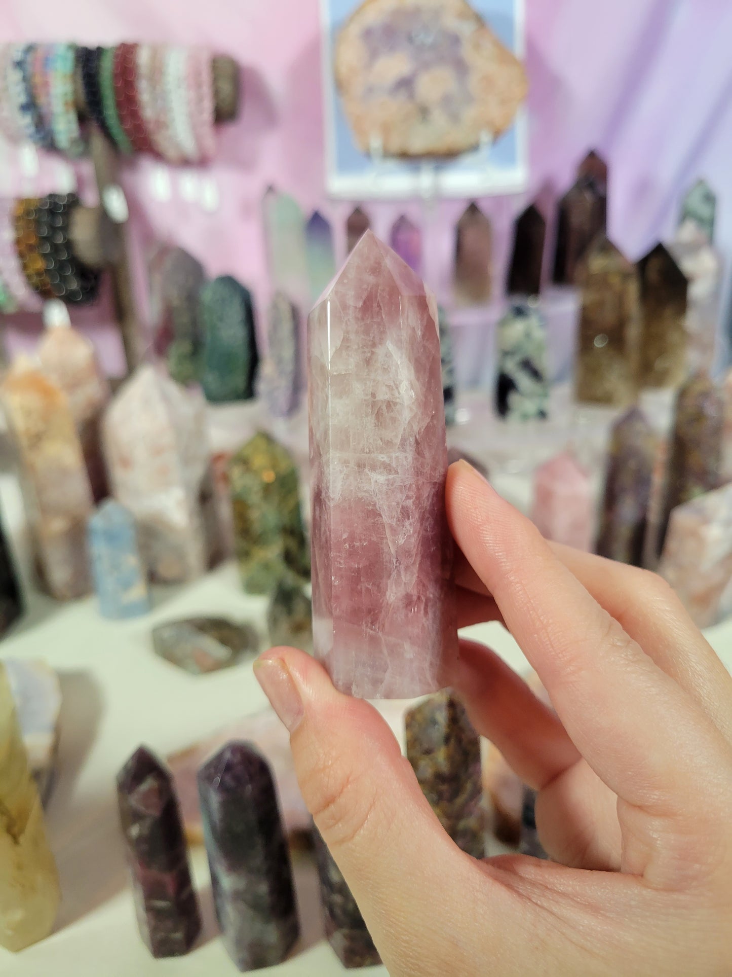 Lavender Rose Quartz Point 27L