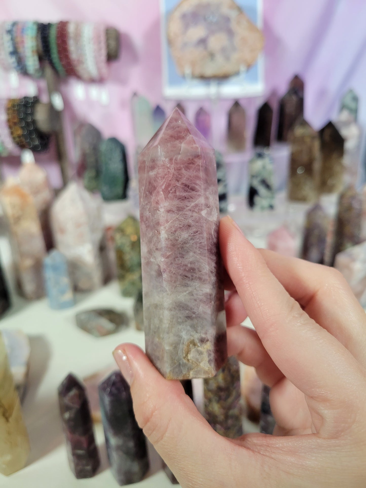 Lavender Rose Quartz Point 35L