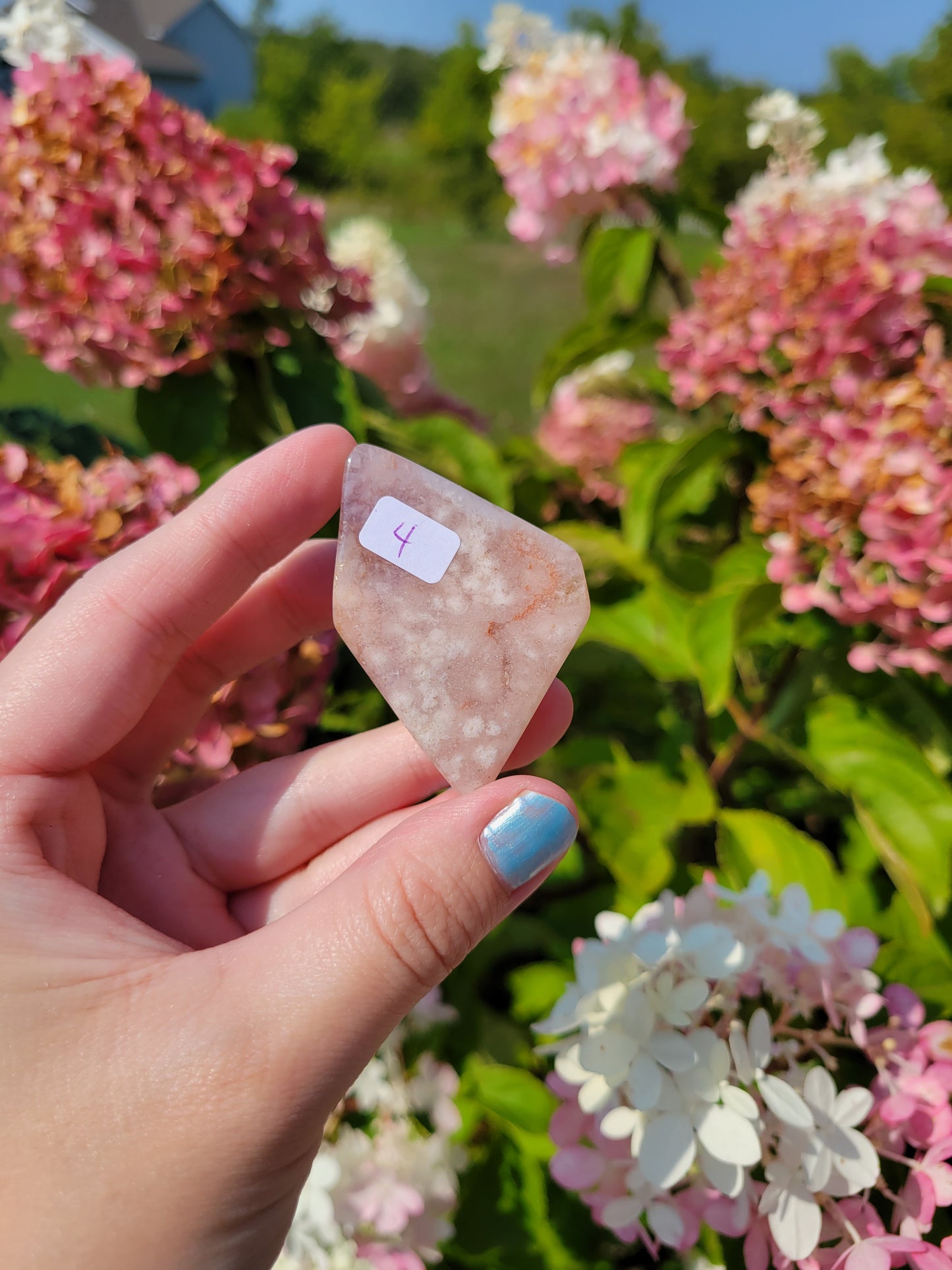 Small Pink Amethyst Flower Agate Freeform 8FF