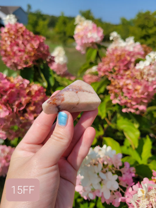 Small Pink Amethyst Flower Agate Freeform 15FF