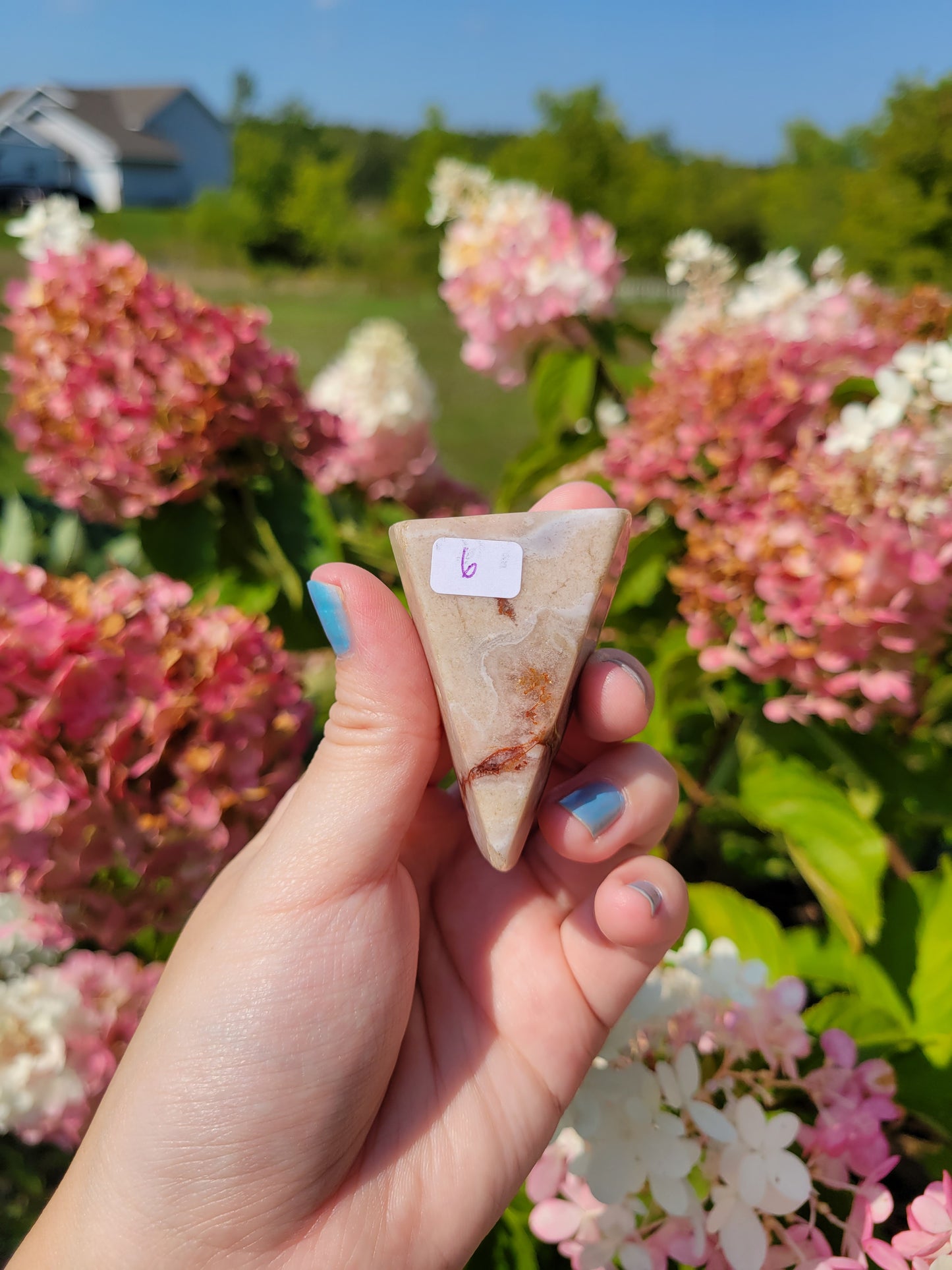 Small Pink Amethyst Flower Agate Freeform 15FF