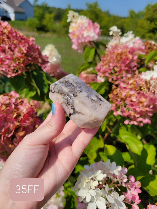 Pink Amethyst Flower Agate Freeform 35FF