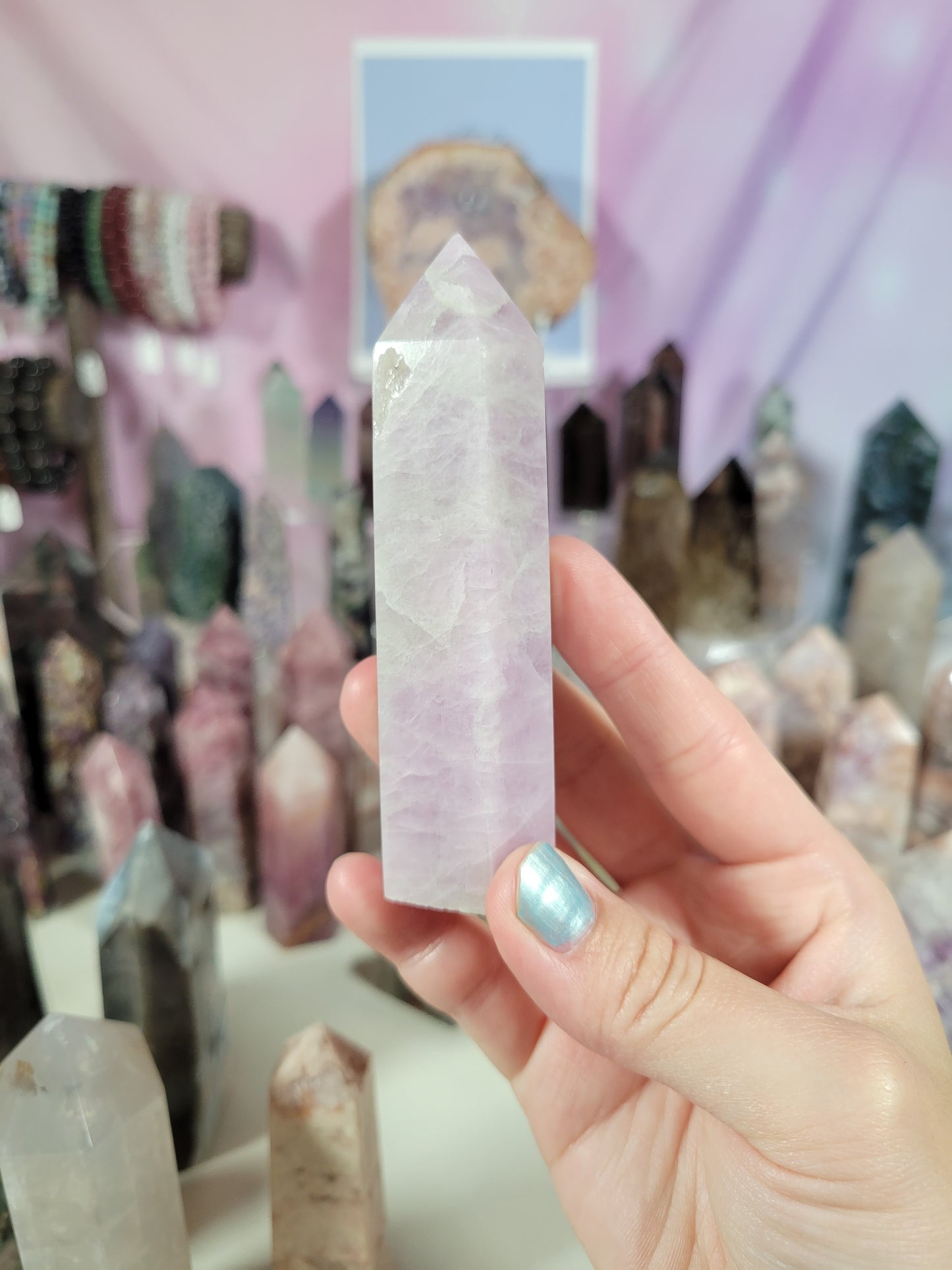 Sparkly Kunzite Point 48KZ