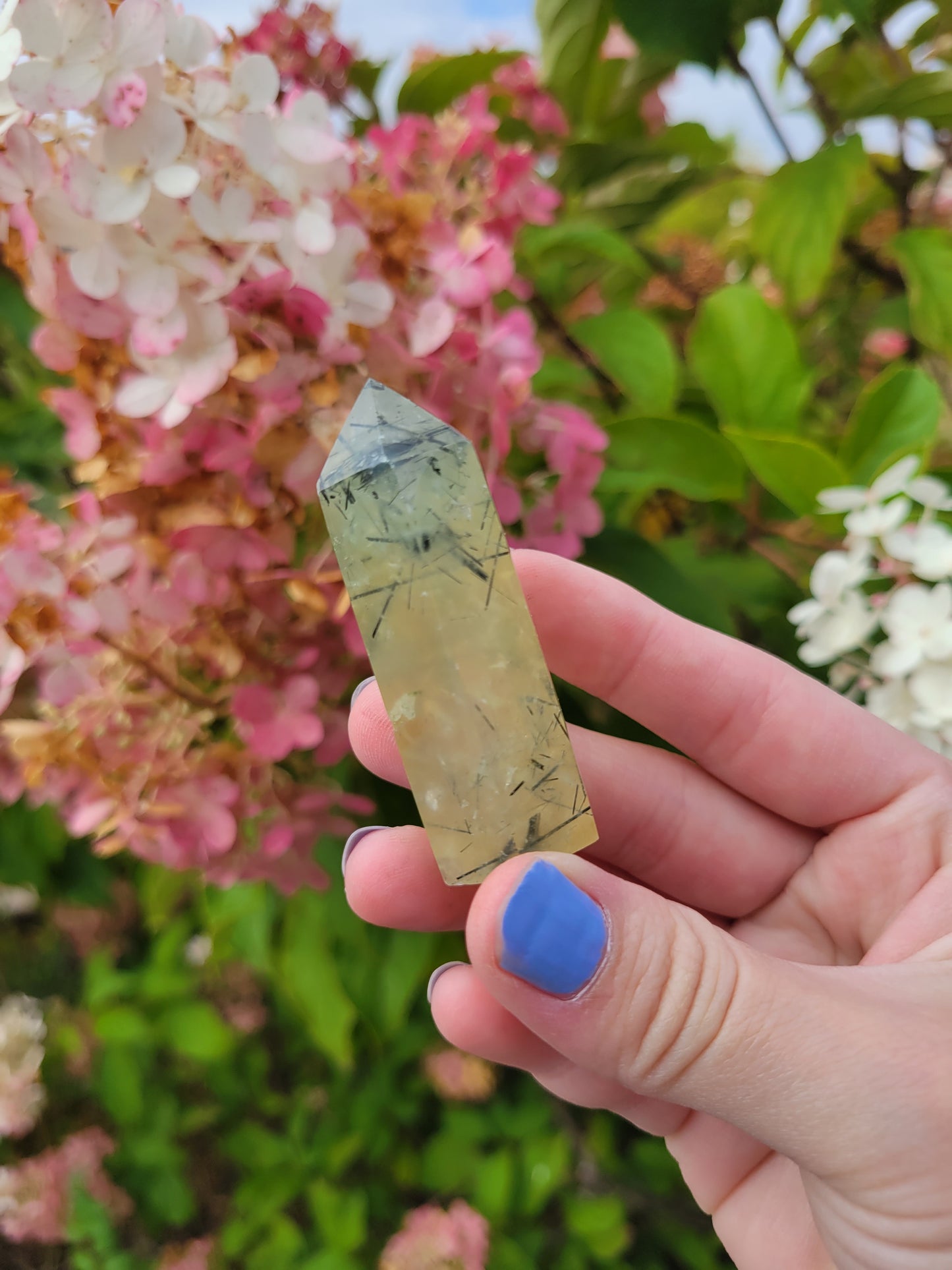 Prehnite with Epidote Point 7PE