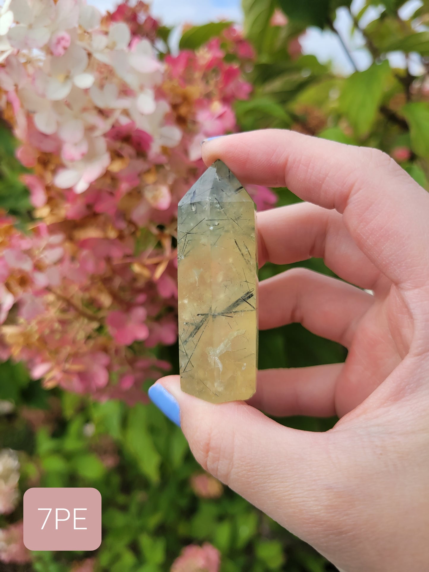 Prehnite with Epidote Point 7PE