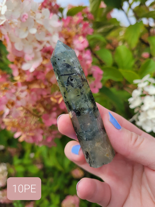 Prehnite with Epidote Point 10PE