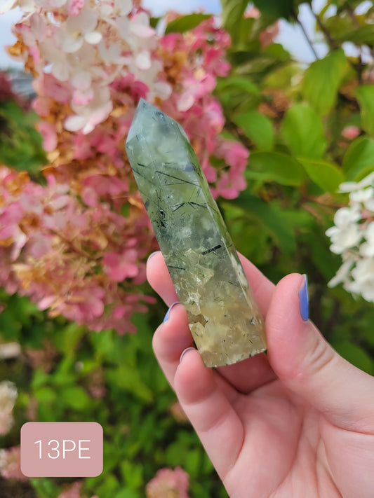 Prehnite with Epidote Point 13PE