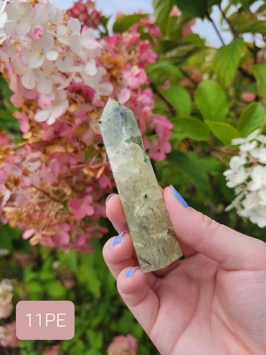 Prehnite with Epidote Point 11PE