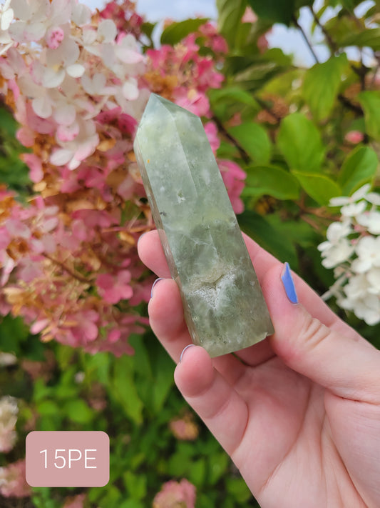 Prehnite with Epidote Point 15PE