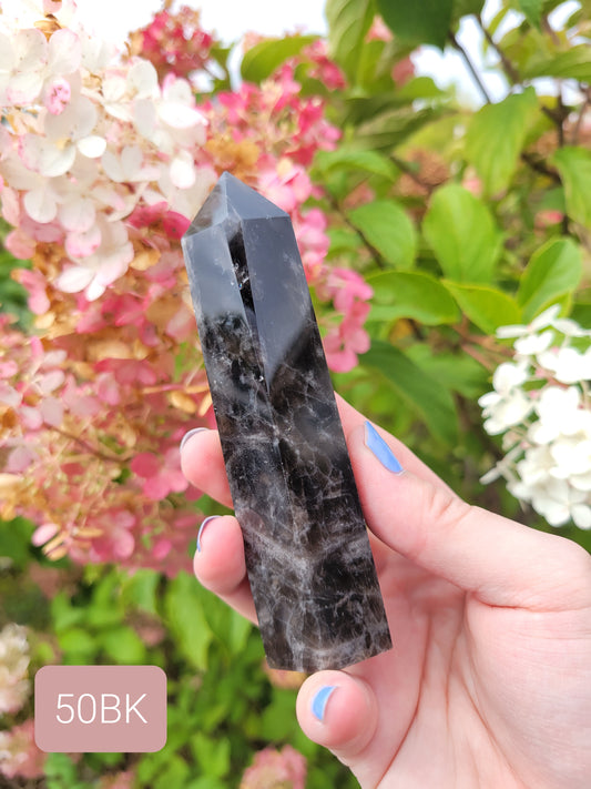 Black Rose Quartz Point 50BK