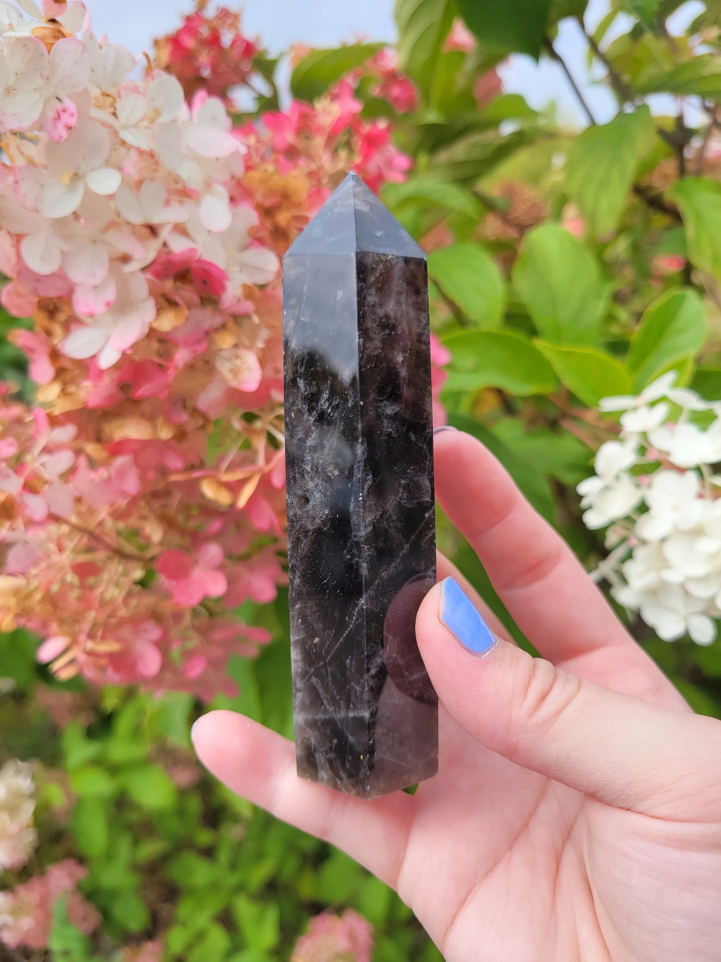 Black Rose Quartz Point 50BK