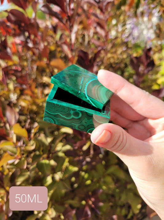 Small Malachite Trinket Box