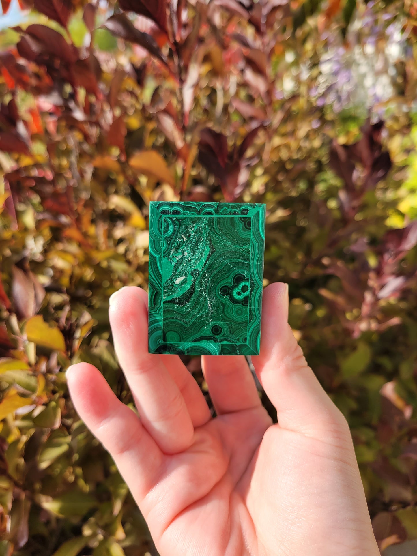 Small Malachite Trinket Box