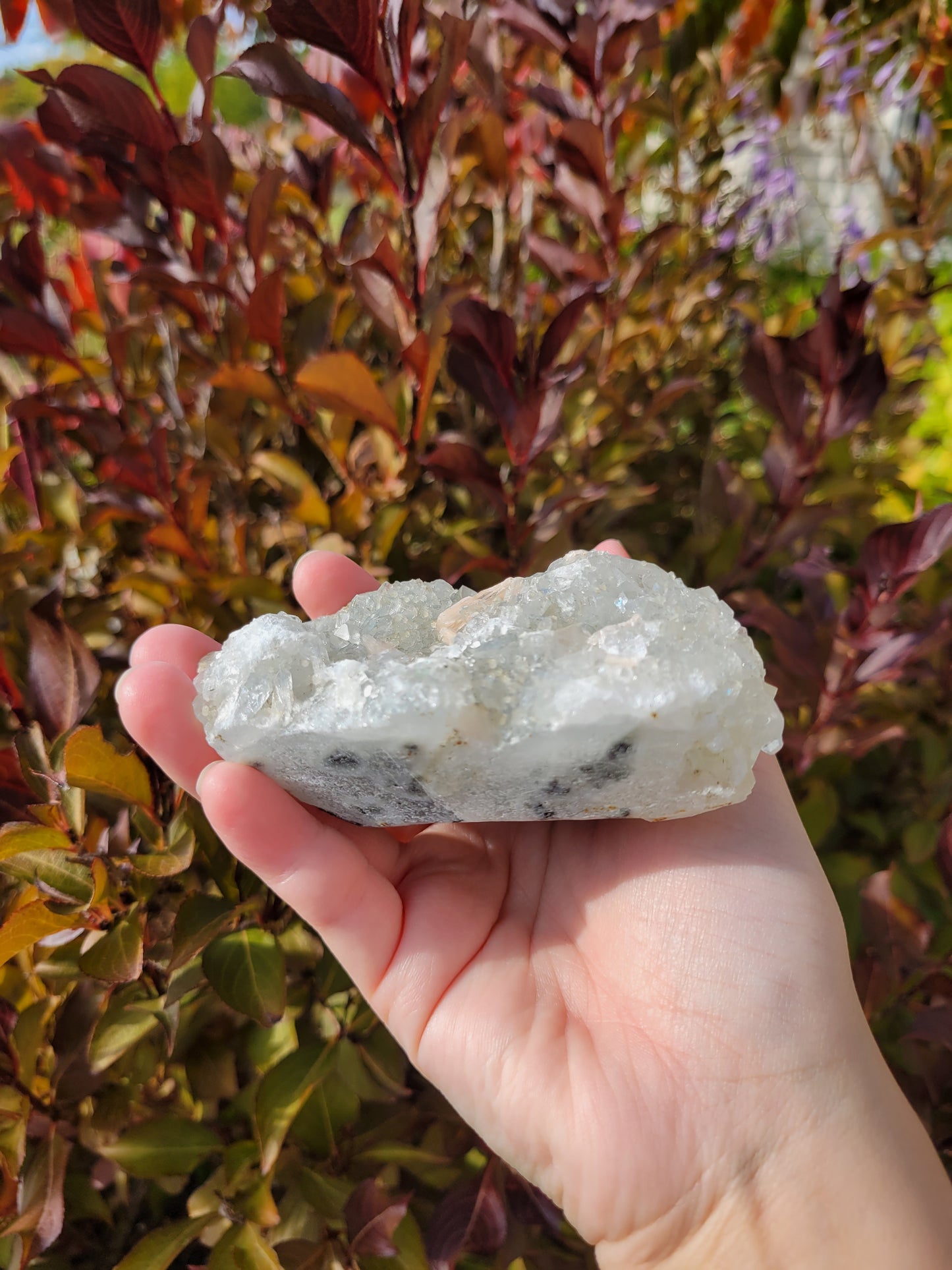 Apophyllite with Peach Stillbite Specimen Cluster 35AP