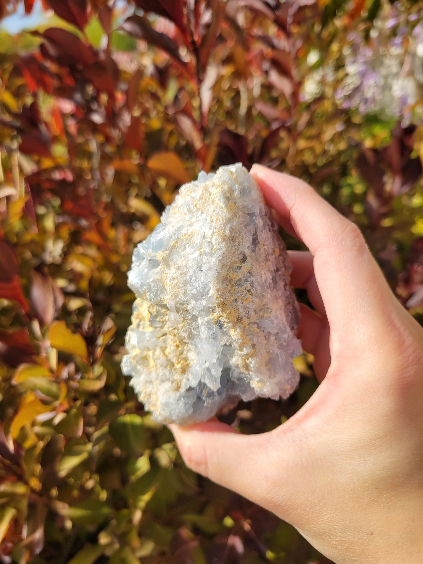 Celestite Celestine Raw Cluster Specimen 69CF