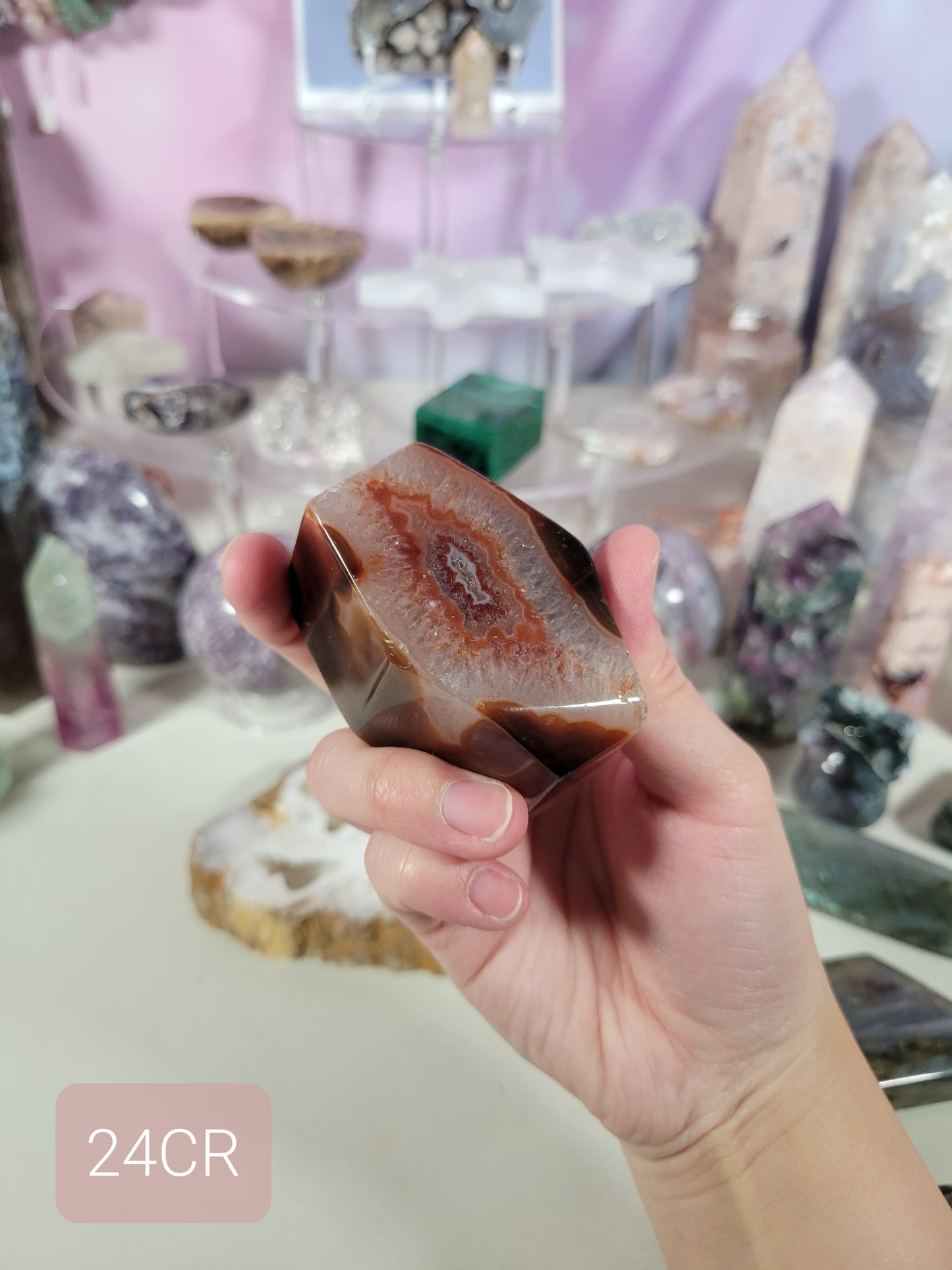 Dark Red Quartzy Carnelian Freeform 24CR