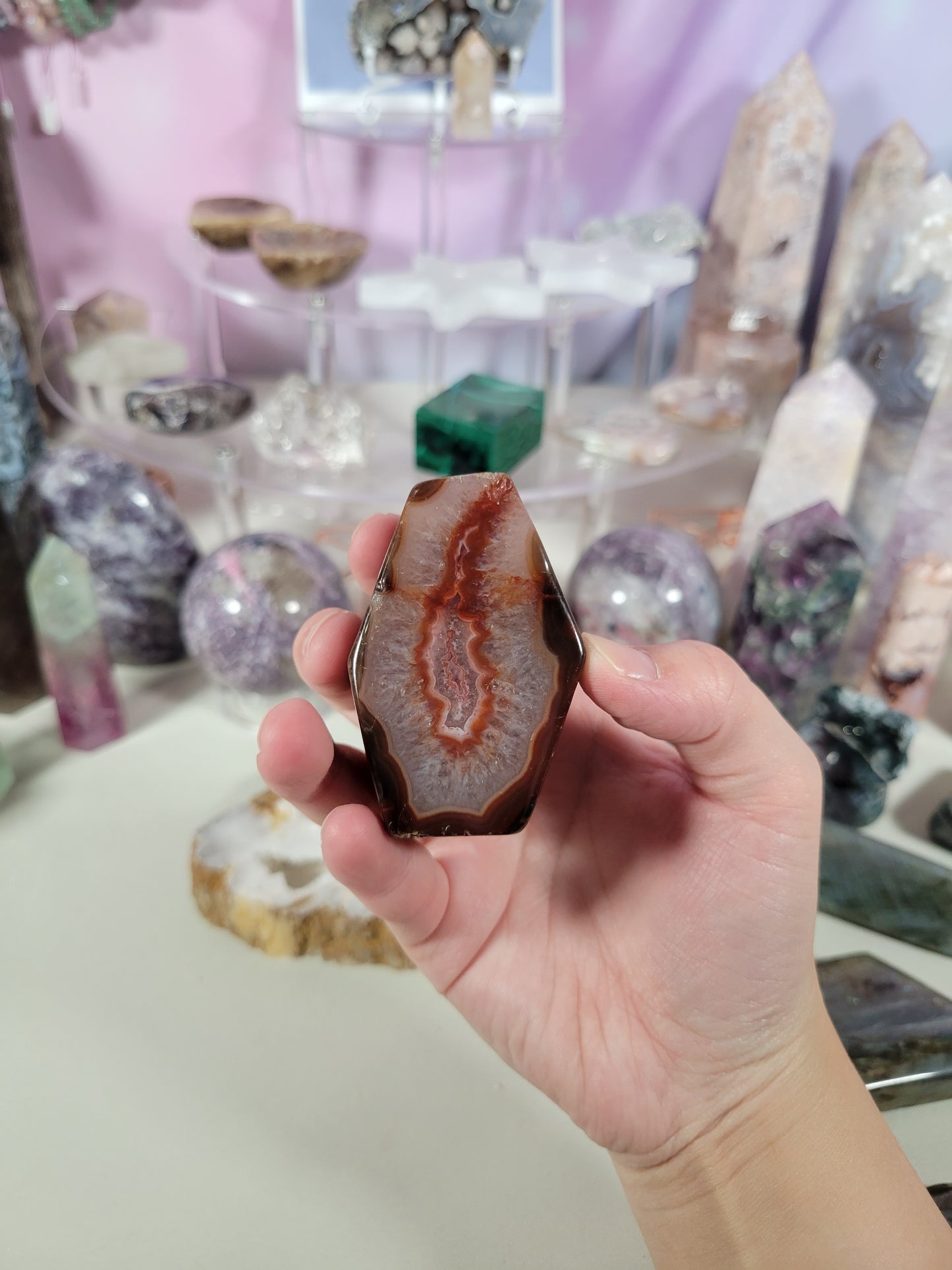 Dark Red Quartzy Carnelian Freeform 24CR