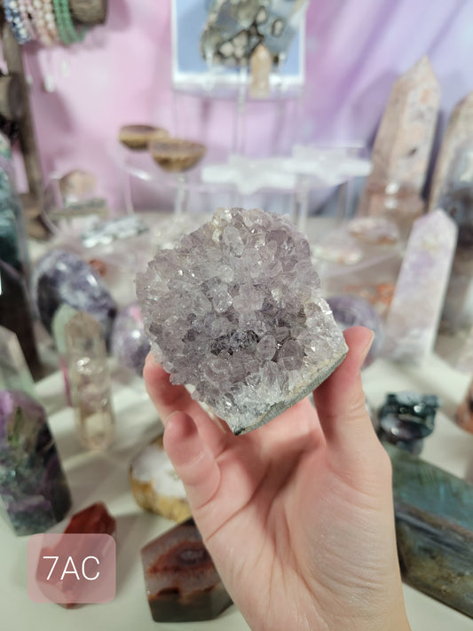 Grey Amethyst Cluster 7AC