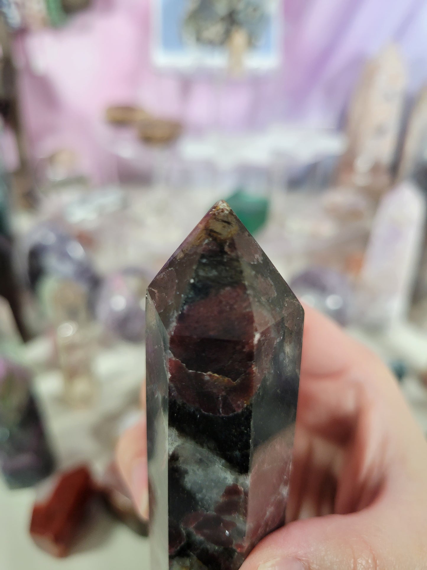 Garnet Arvfedsonite Point 10GA