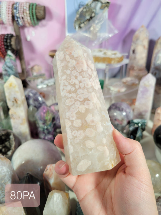 Feminine Flower Agate Tower 80PA