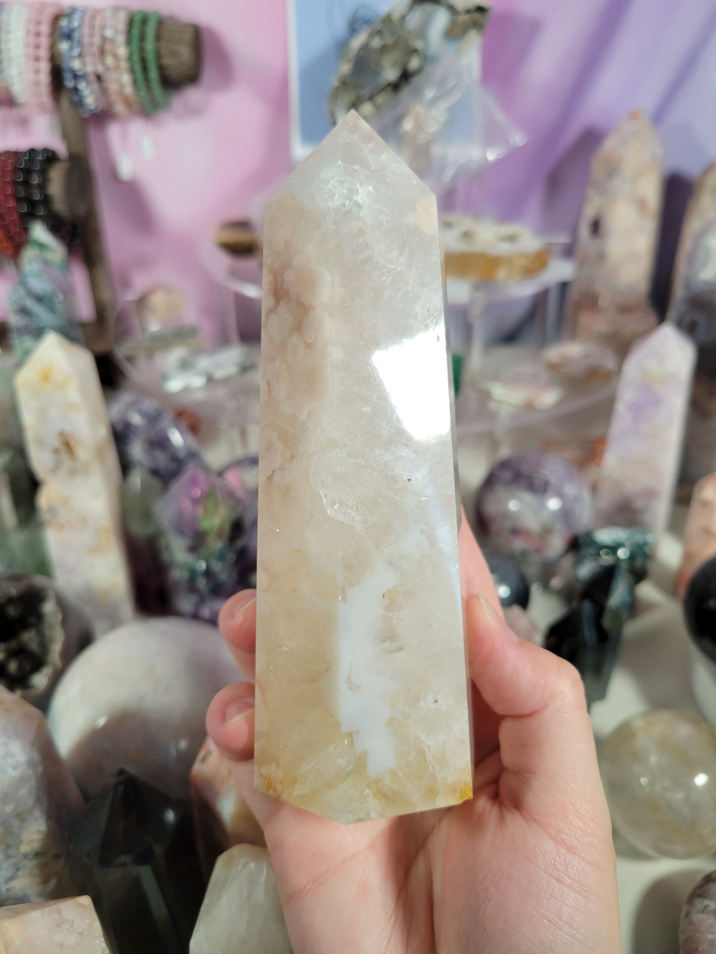 Feminine Flower Agate Tower 80PA