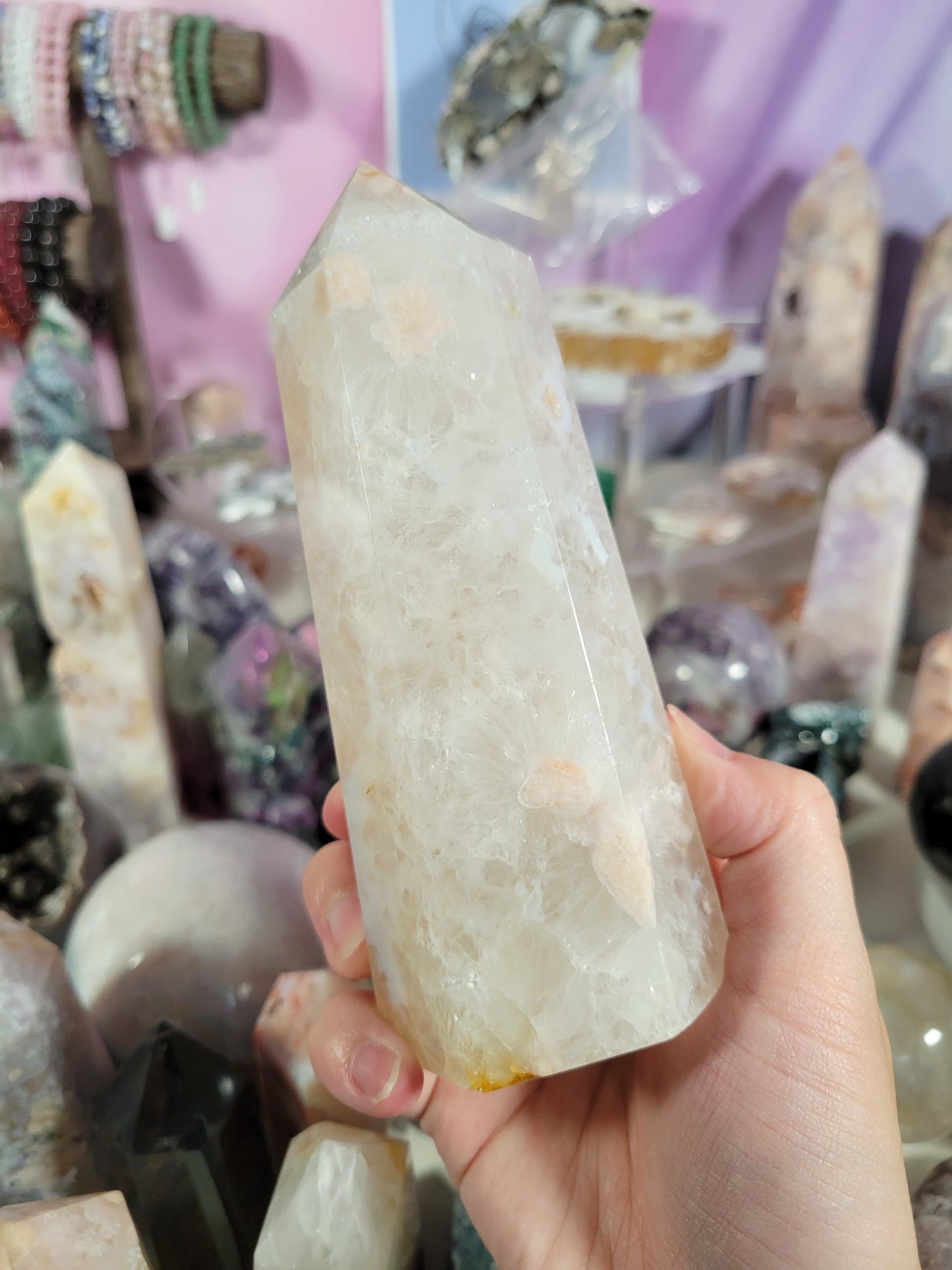 Feminine Flower Agate Tower 80PA